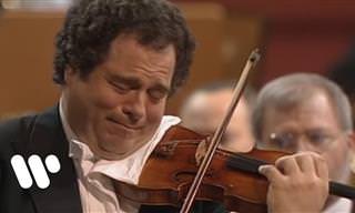 הכנר יצחק פרלמן בביצוע נפלא לקונצ'רטו לכינור של בטהובן