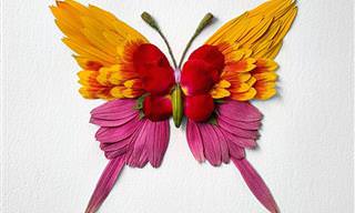 14 מיצירותיו של האמן שיוצר חרקים ומעופפים צבעוניים וססגוניים