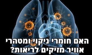 מהי ההשפעה של מטהרי אוויר וחומרי ניקוי על הריאות?