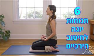 6 תנוחות יוגה נהדרות לחיטוב הירכיים