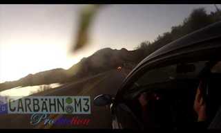 מכונית BMW מחליקה במורד תהום