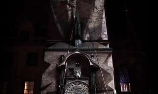 מופע אור-קולי במגדל השעון של פראג