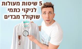 5 דרכים להסרת כתמי שוקולד ושוקו מבגדים, ריפוד ושטיחים