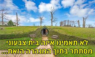 סדרת תמונות של בית תת קרקעי צבעוני במיוחד