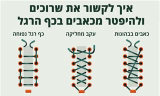 איך לשרוך נעלי ריצה באופן שמותאם לכף הרגל שלך