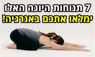 7 תרגילי יוגה מעוררים שימלאו אתכם באנרגיה