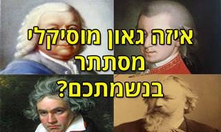 בחן את עצמך: איזה גאון מוזיקלי קלאסי מסתתר באישיותך?
