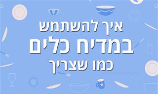 איך להשתמש במדיח הכלים כמו שצריך