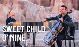 ביצוע אקוסטי לשיר Sweet Child O' Mine עם פסנתר וצ'לו