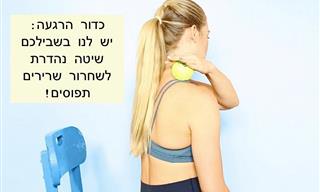 תרגילי SMR עם כדור טניס לשחרור השרירים