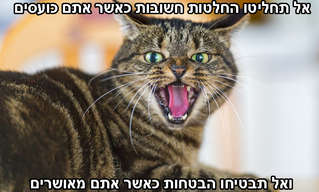 עצות נהדרות שקיבלתי מסבא